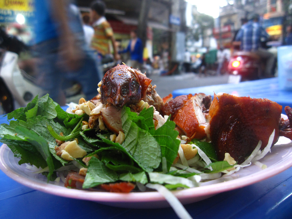 Vietnamese street food salad