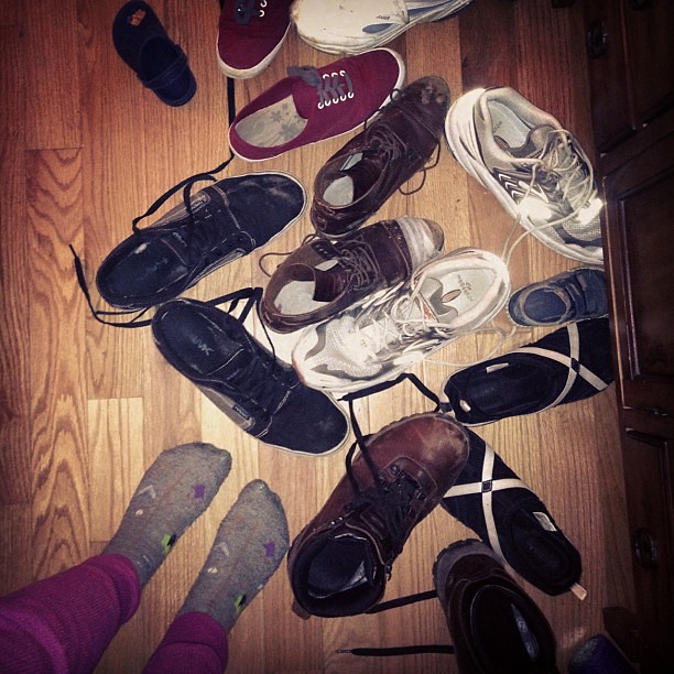 So many kicked-off shoes! #fromwhereistand