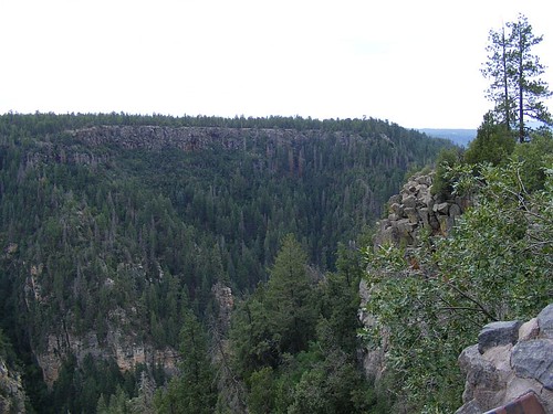 From the view point at the top of Oak Creek Canyon