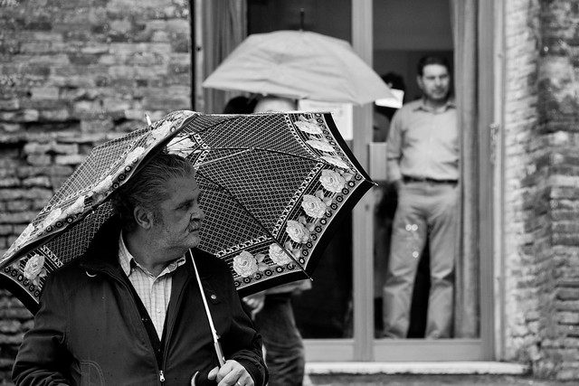 Perugia - Man and Umbrella