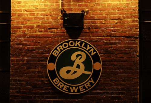 Brewery Sign on Brick Wall