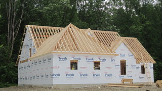 Portland Home Builders New Home Being Framed
