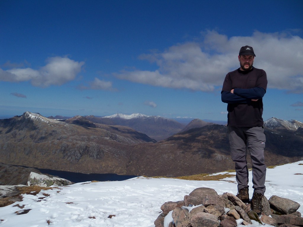 Graham on top Slioch summit.