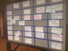 Kickin #unconference grid at @NCtech4good #unconference. #nct4g