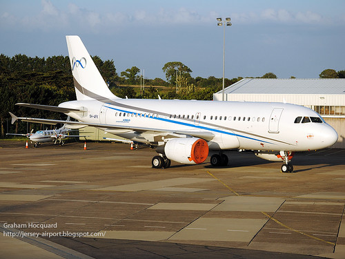 9H-AFK Airbus A319-115X by Jersey Airport Photography
