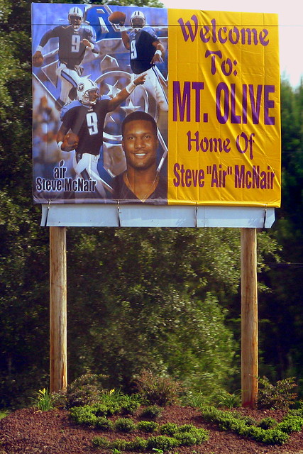 Mt. Olive, Home of Steve McNair
