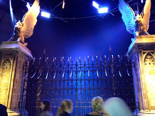 The front gates of Hogwarts