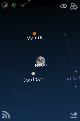 Planets and Moon on Starwalk