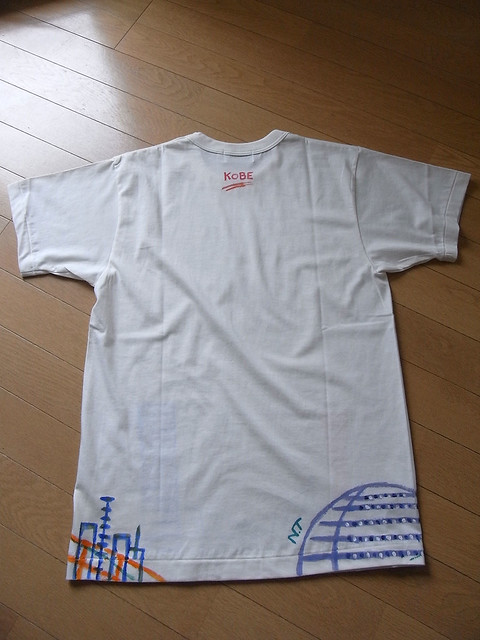 手描きTシャツ 神戸の風景3