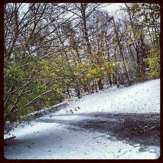 First #snow fall last night... Now #freezing #rain  #ugh #driveway #newhampshire