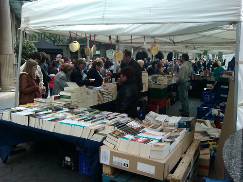 Buying Books on Sant Jordi by simonharrisbcn