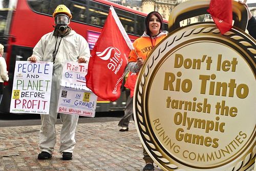 Protesters target Rio Tinto AGM