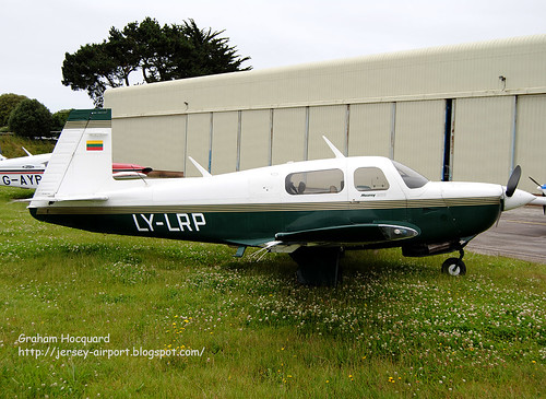 LY-LRP Mooney M.20J-MSE by Jersey Airport Photography