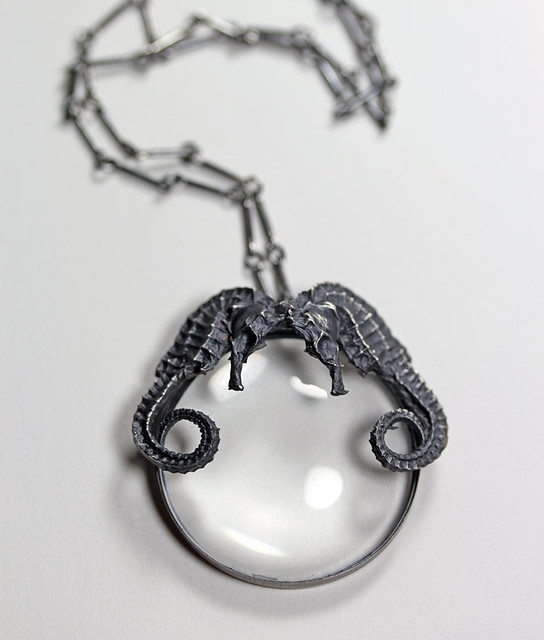 ariel. conjoined spyglass necklace.