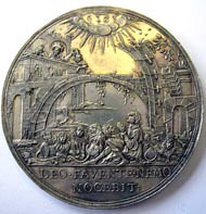 Daniel in the lion’s den medal reverse
