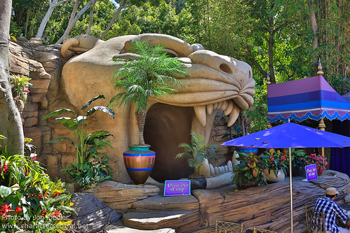 Disneyland July 2012 - Relaxing in Aladdin's Oasis