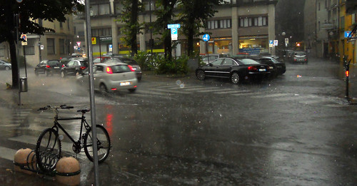 Treviso, Italy - August rain