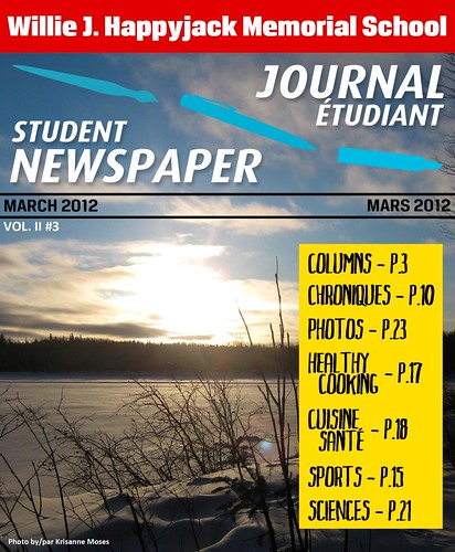 Student Newspaper Cover - Couverture du Journal  Étudiant