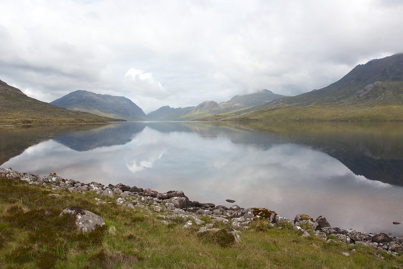 The still waters of Lochan Fada