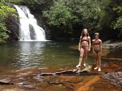  High Shoals Falls - The Girls at the Upper Cascade 