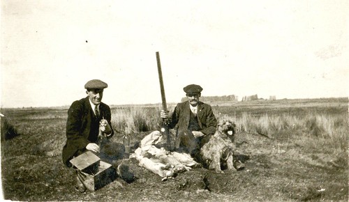 Willy & Arthur James Pearce rabbit hunting EDITED