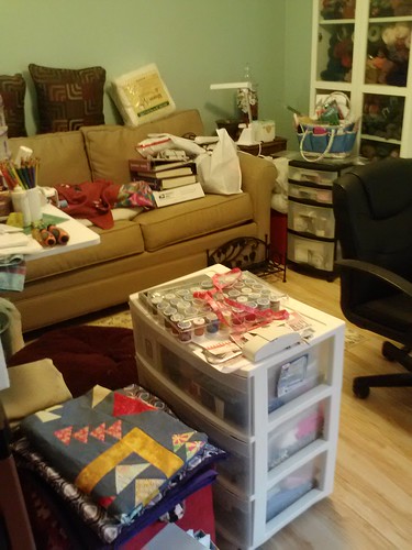 sewing room being rearranged