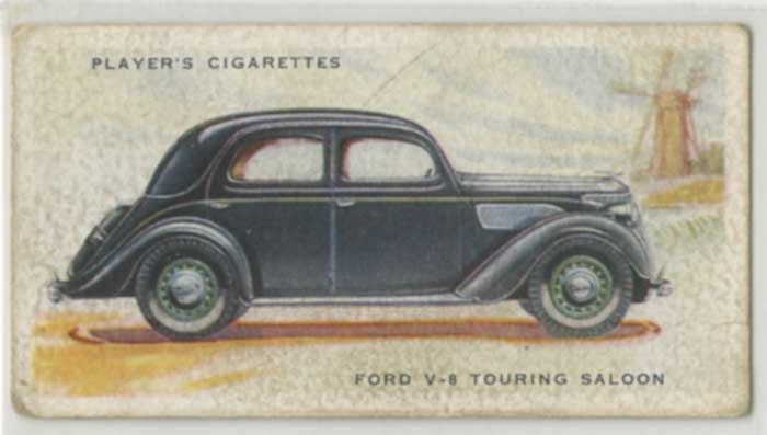 1937 Player Motor Cards Ford V-8