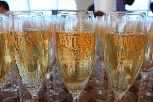 Disney Fantasy Inaugural champagne glasses