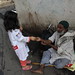 Marziya gives alms to the muslim beggar
