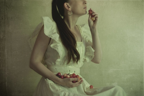 girl with a cherry orchard by elle.hanley