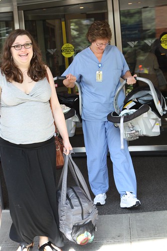 Jen and the Wombats Leave the Hospital with Nurse Kathy
