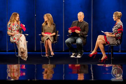 the judges from last night's episode sitting on a stage