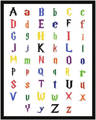 floating alphabet quilt concept