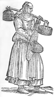 Cesare Vecellio: Peasant woman from the Treviso area, 1590 De gli Habiti antichi et moderni di Diverse Parti del Mondo