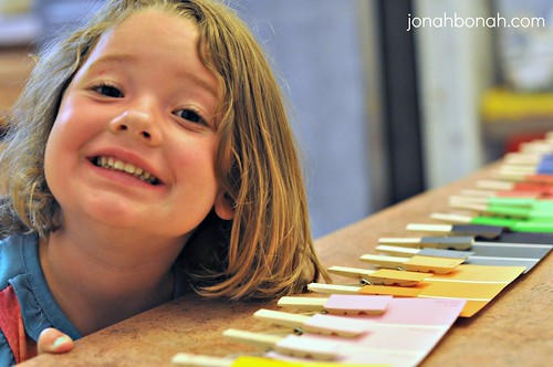 Preschool Paint Chip Activity