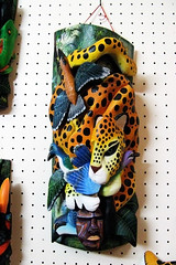 Boruca mask in a souvenir shop