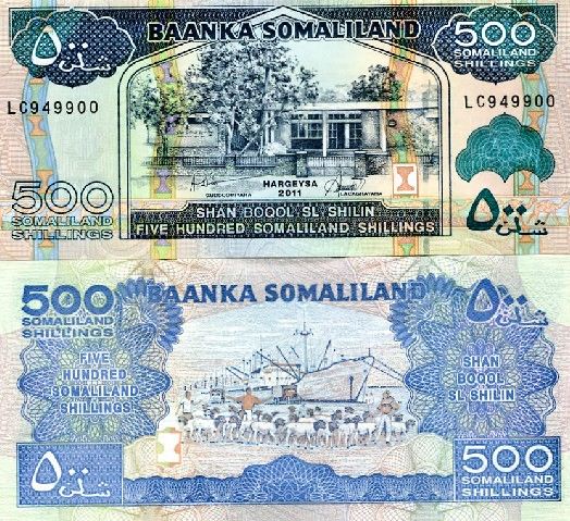 500 Šilingov Somaliland 2011