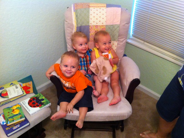 How many toddlers can you fit on a rocking chair?