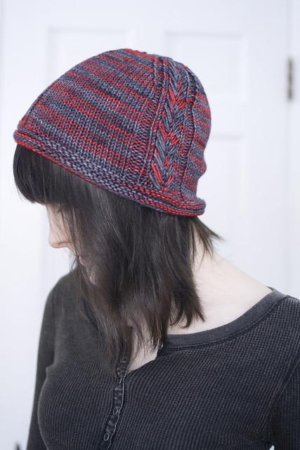 Quoth by Alexandra Tinsley - knitted hat pattern 