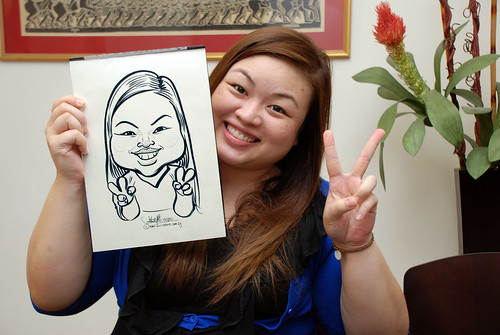 Caricature live sketching for Marks & Clerk Singapore LLP Christmas Party - 12