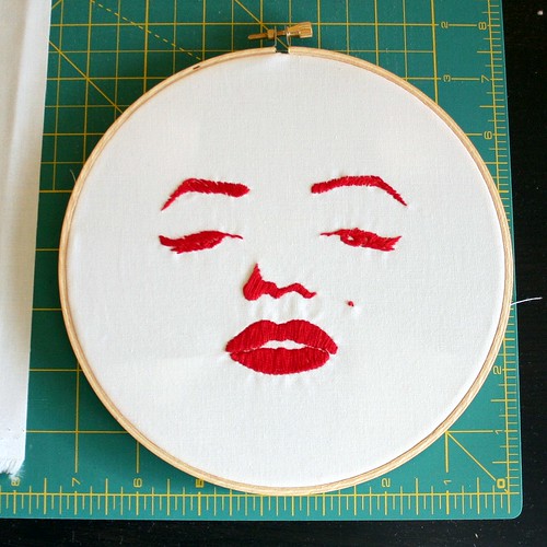Marilyn redwork