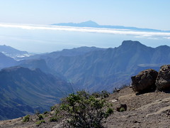 Gran Canaria - Mount Teide seen from Roque Nublo