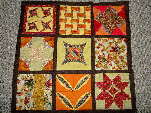 Cathedral Windows Quilt Along Top