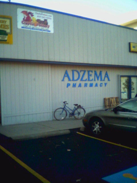 Adzema Pharmacy has a breakfast counter
