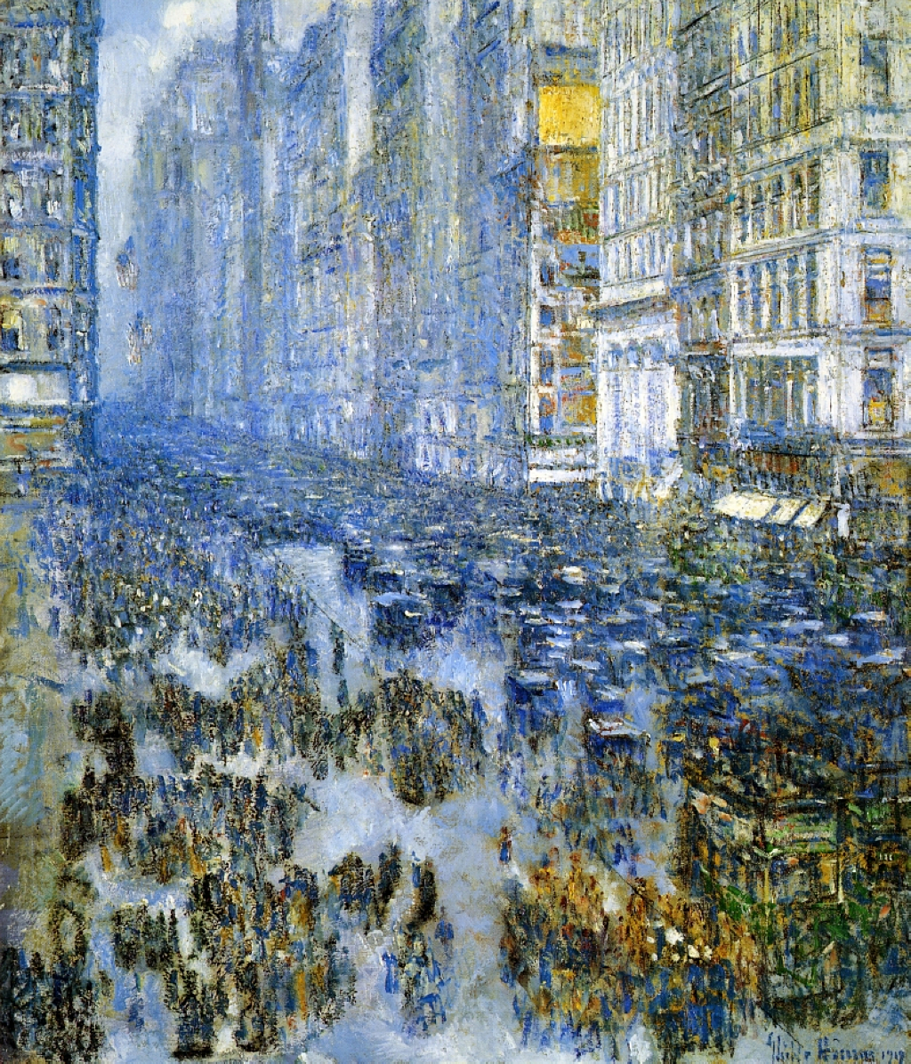 Fifth Avenue In Winter by Childe Hassam, 1919