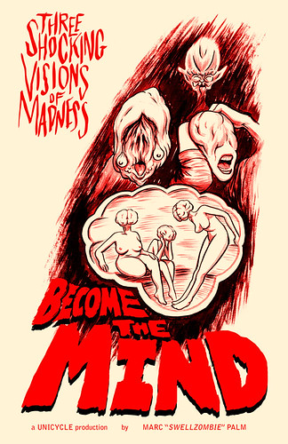 Become the Mind second printing cover by Marc Palm AKA Swellzombie