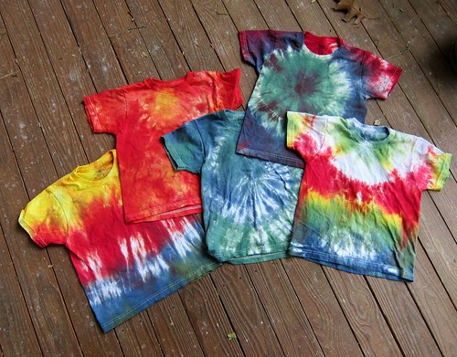 Tie-dyed shirts for hippie Griff