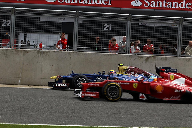 Alonso y Webber GP Gran bretaña