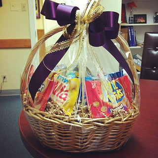 a family I worked with this year just brought me a thank you basket. so thankful for such a sweet gesture!