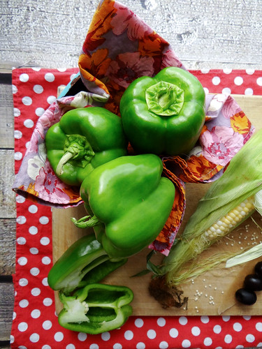 mexican quinoa stuffed green peppers